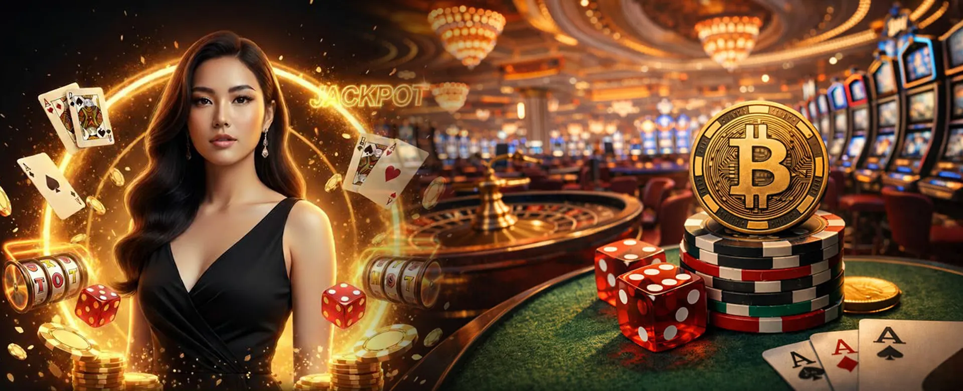 okbet Blog Banner showcasing online casino games and sports betting